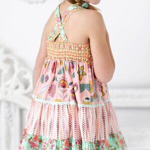 MATILDA JANE Ellie Dress Sz 2 Step Right Up Patchwork Cottage Ruffle Boutique
